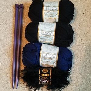 Knitting Supplies! Yarn and knitting needles